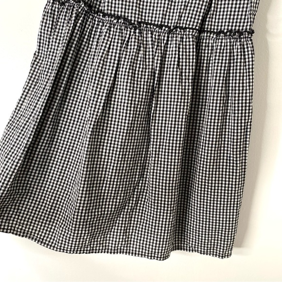 Urban Renewal Black White Gingham Plaid Mini Dress - Picture 3 of 10